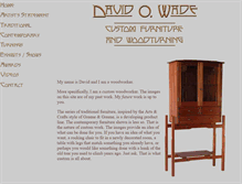 Tablet Screenshot of davidowade.com